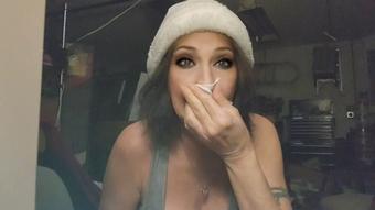 LOUD NOSE BLOWING THAT HONKS