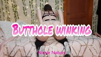 Butthole winking