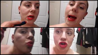 Booty4U Putting On Stage Makeup