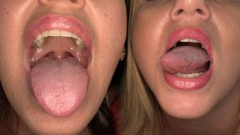 Kristen & Megan - Sisters Tongue Fun