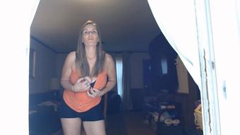 Spying on the hot MILF next door - June 12, 2020