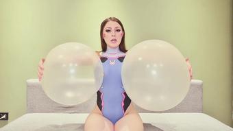 Spookyboogie - D.Va Gets Horny With Giant Balloons - Manyvid