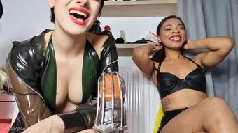 Mahoganyqen Small Cock In Cage For Goddessess