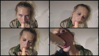 Blondefreya Dildo Blowjob With Faciel Cum Shots