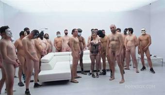 Nadja Stone - 29 Guys Cum in Mouth, Bukkake, Nadja Stone, 5on1, BBC, DP, Swallow