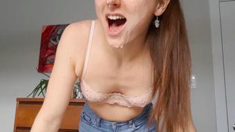 Massive Facial for College Cumslut JOI