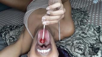 lollipop mouth tease - January 28, 2021