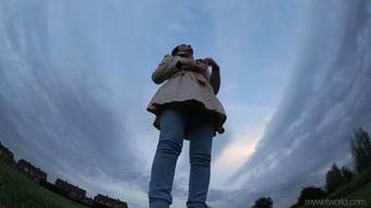 Wet jeans at dusk - May 12, 2019