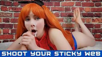 Shoot Your Sticky Cum Web - Blowjob in The Pose - June 01, 2023