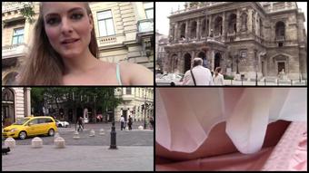Cayenne Public Flashing Upskirt In Budapest