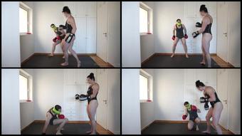 Maria Wattel 17 08 2020 722035158 Strong Woman Vs Weak Spot Ms Monrow Appears In A Sex Black One Piece And Black Boxing Gl