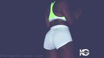 Silent Joi In Whitetight Bike Shorts