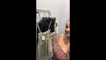CHANGING ROOM TRY ON AND ORGASMS XXX