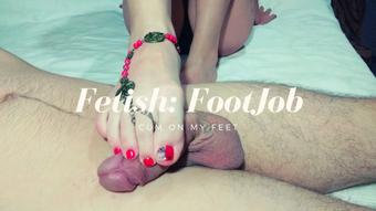 Fetish: Footjob  - Cum on my feet - Jul 16, 2019