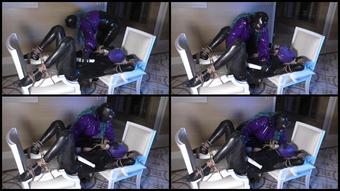 Heavy Rubber Breathplay Pt 2 Bound Orgasm