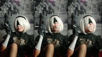 Nier automata: 2B sexy smoking - Apr 15, 2020