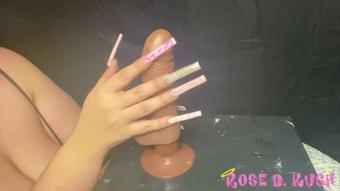 Rosedkush Oiled Up Long Nail Handjob Asmr
