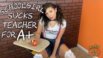 Schoolgirl gives Teacher Blowjob for A - October 10, 2020