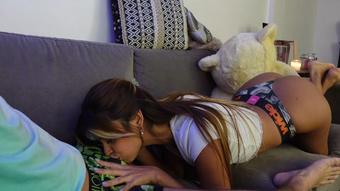 Rewarding my roommate after a long day of work