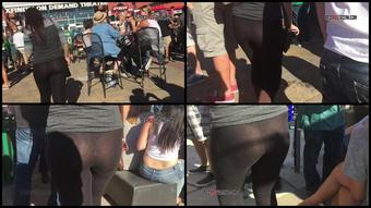 407 Xfin Seethru Leggings Leopard Thong