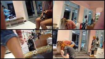 Babes Trying On Wedges