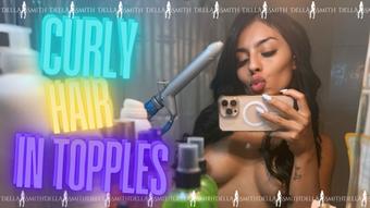 Curly hair  in topples - April 02, 2025