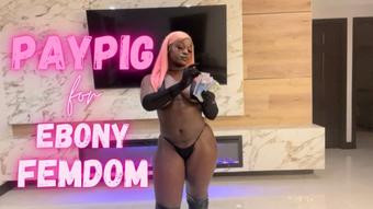 PayPig for Ebony Findom - January 11, 2023