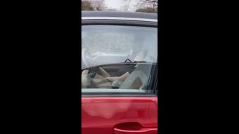 Voyeur Watching from the Car