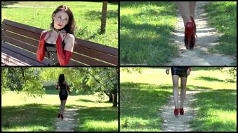 46 Red Opera Gloves 1080P