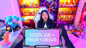 School Girl Pussy Play + Fingering + Tits Out + Ahegao - November 06, 2023