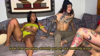 step-brother fucks step-sister and step-cousin - March 27, 2023