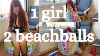 One Girl Two Beachballs - January 25, 2023