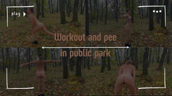 Naked workout in public park - November 14, 2024