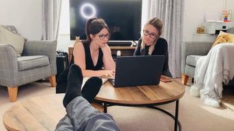 Double Blowjob and cum swap - March 29, 2022