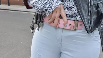 Jeans peeing by the roundabout - May 12, 2020