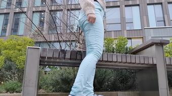 Mint jeans urban outdoor wetting peeing - May 04, 2021