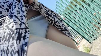 Outdoor panty wetting desperation peeing - April 04, 2023