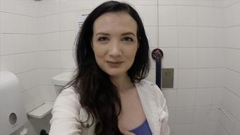 On the toilet with panties peeing - September 24, 2019