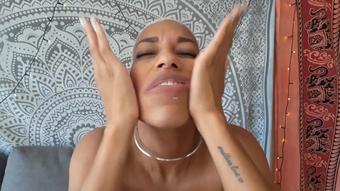 Face squishing  and lip stretching - July 31, 2021