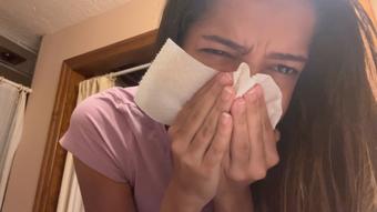 Fetish Con Cold - Coughing & Nose Blowing 4K