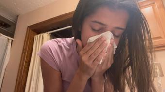 Fetish Con Cold - Coughing & Nose Blowing 1080p