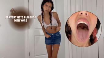 Pervert Punished With Vore By Bratty Roommate 1080p