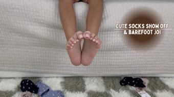 Cute Socks Show Off and Barefoot JOI 1080p