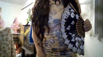 Asian Oriental Young Girl Dancing Topless Naked For You