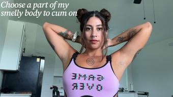 Choose a part of my body to cum on