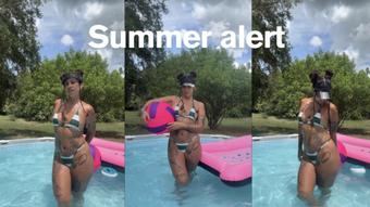 Bikini and pool