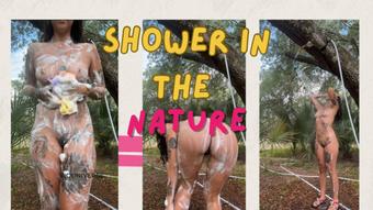 Shower in the nature