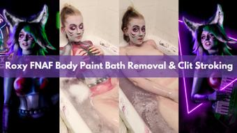 Roxy Wolf Raceway Bath Body Paint Removal & Clit Play