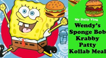 Sponge Bob Wendy's Krabby Patty Meal #nickelodeon
