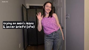 SFW Men's Jeans & Boxer Briefs Try-On